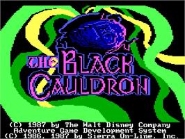 Title screen of Black Cauldron, The on the ScummVM.