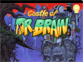 Title screen of Castle Of Dr. Brain on the ScummVM.