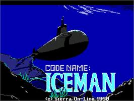 Title screen of Codename - Iceman on the ScummVM.