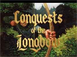 Title screen of Conquests Of The Longbow - The Legend Of Robin Hood on the ScummVM.
