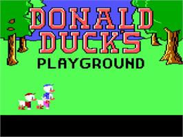 Title screen of Donald Duck's Playground on the ScummVM.