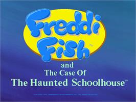 Title screen of Freddi Fish 2 - The Case Of The Haunted Schoolhouse on the ScummVM.