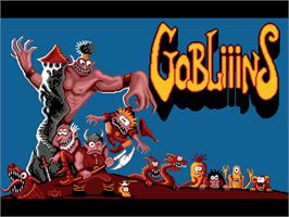 Title screen of Gobliiins on the ScummVM.