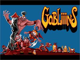Title screen of Gobliiins on the ScummVM.