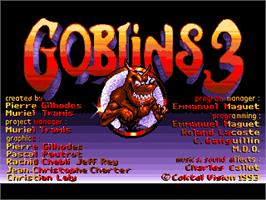 Title screen of Goblins 3 on the ScummVM.