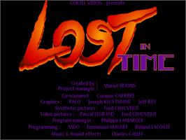 Title screen of Lost In Time on the ScummVM.