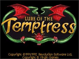 Title screen of Lure Of The Temptress on the ScummVM.