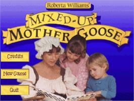 Title screen of Mixed-Up Mother Goose - VGA on the ScummVM.
