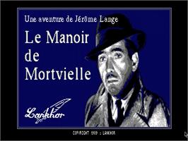 Title screen of Mortville Manor on the ScummVM.