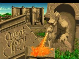Title screen of Quest For Glory 1 Vga Remake on the ScummVM.