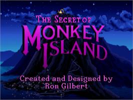 Title screen of Secret Of Monkey Island, The on the ScummVM.