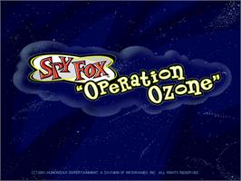 Title screen of Spy Fox 3 - Operation Ozone on the ScummVM.