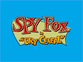 Title screen of Spy Fox in 