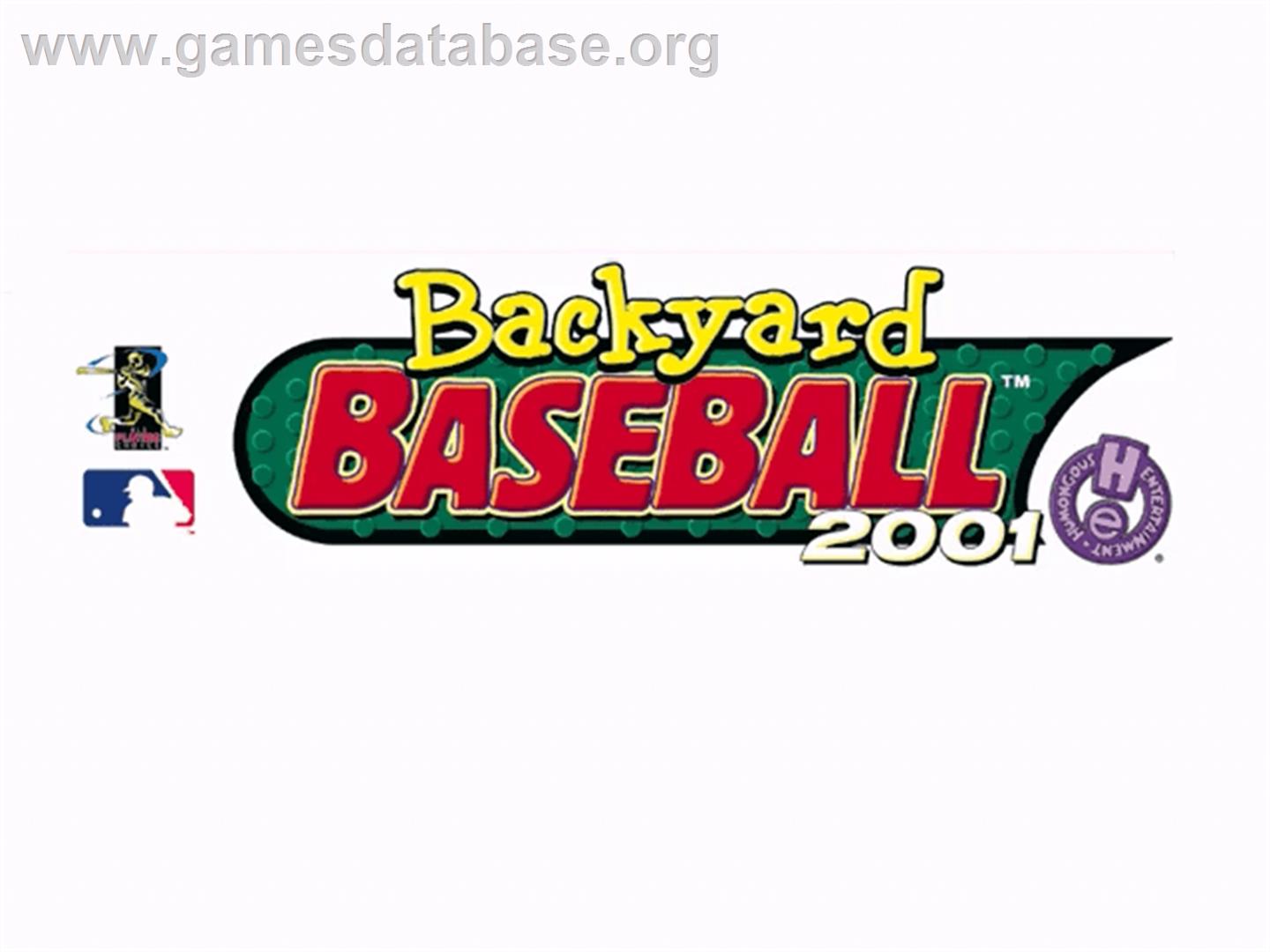 Backyard Baseball 2001 - ScummVM - Artwork - Title Screen