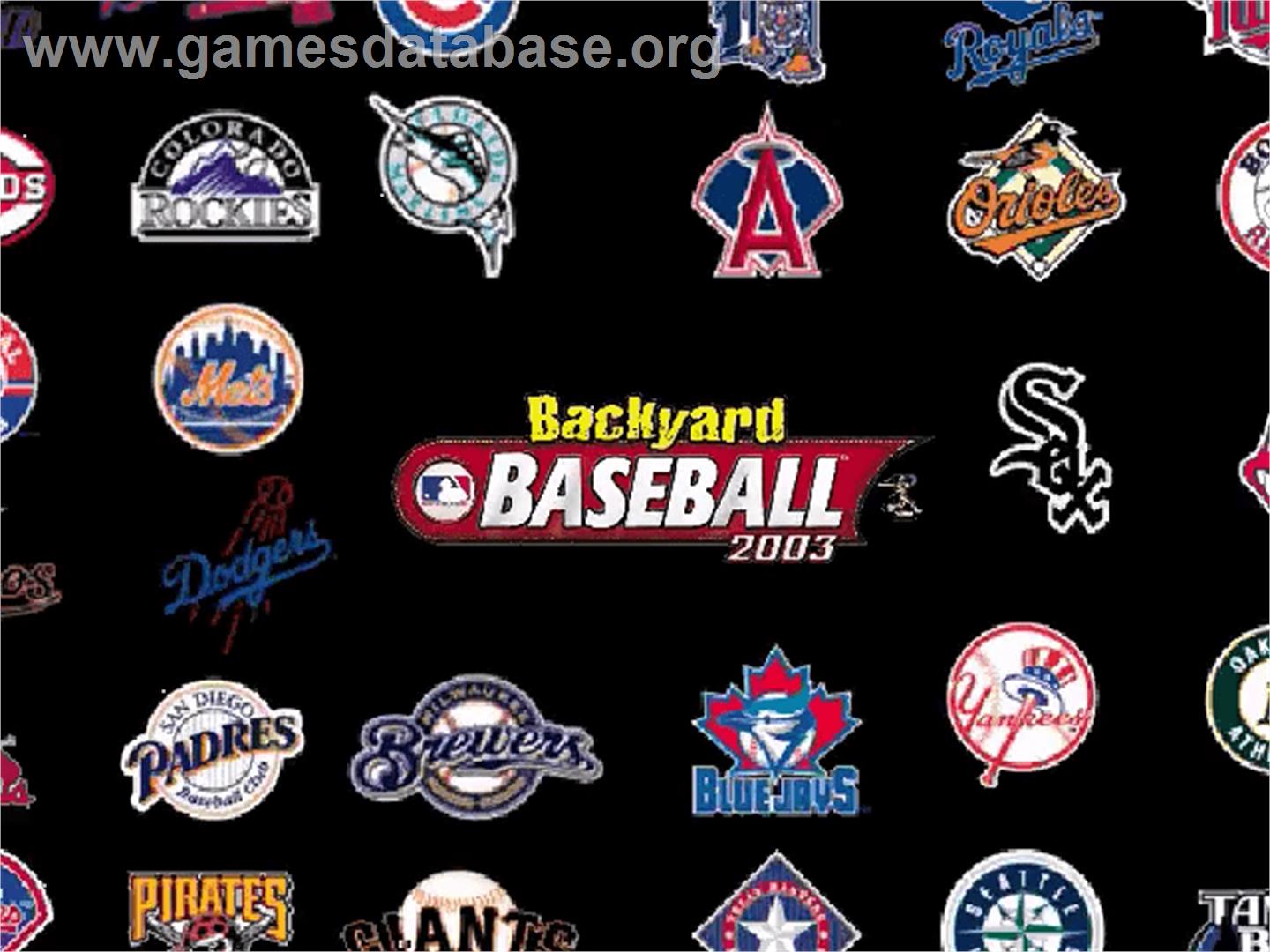 Backyard Baseball 2003 - ScummVM - Artwork - Title Screen