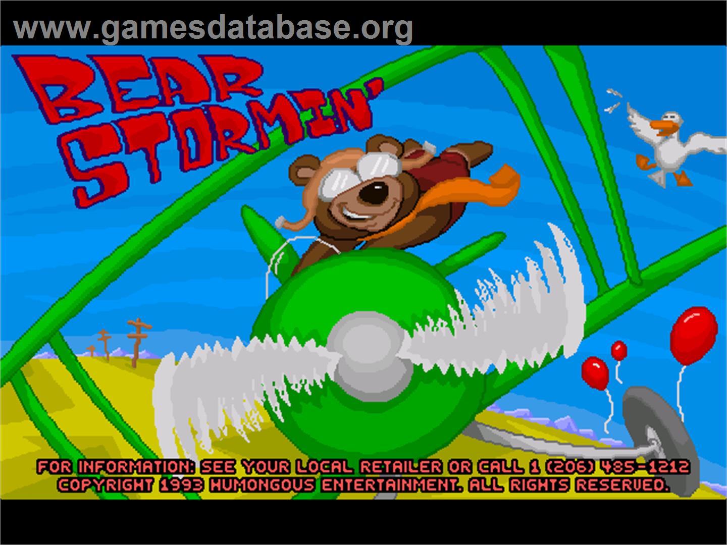 Bear Stormin' - ScummVM - Artwork - Title Screen