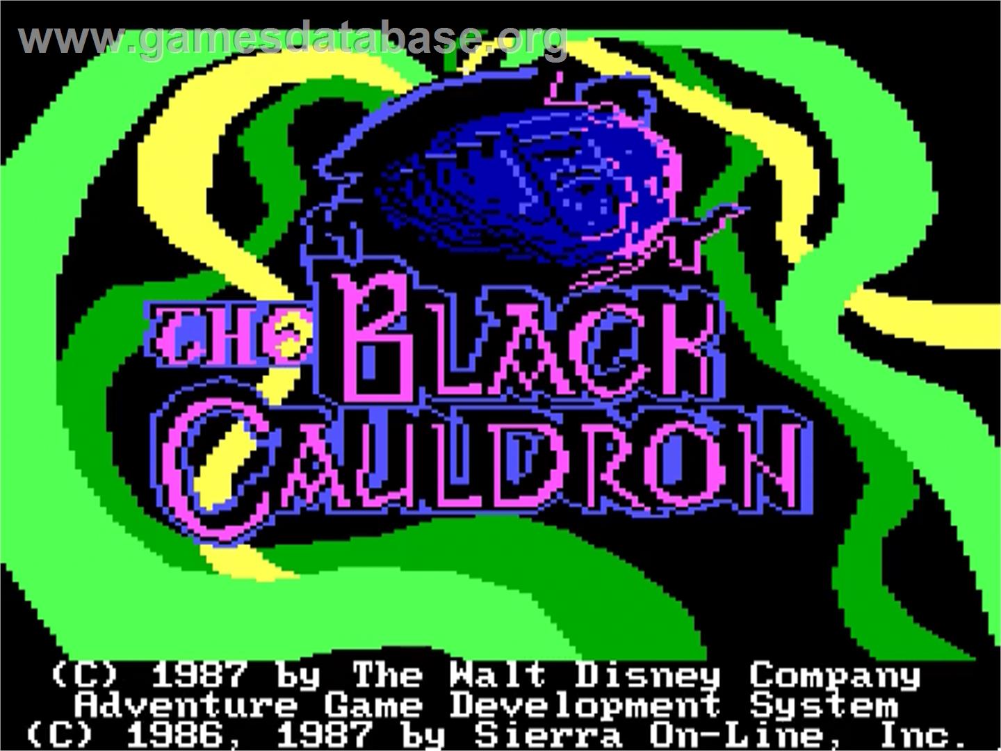 Black Cauldron, The - ScummVM - Artwork - Title Screen