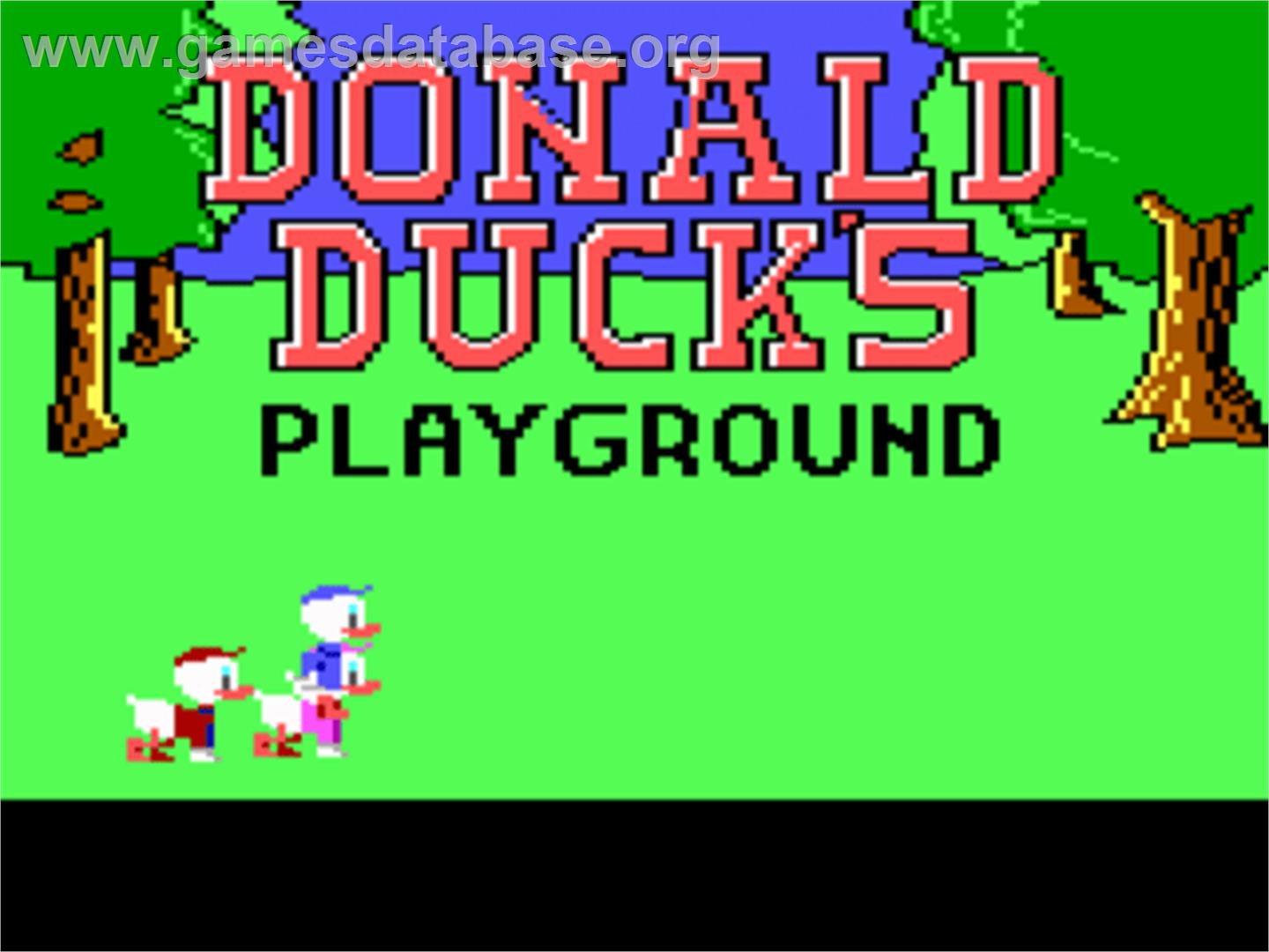 Donald Duck's Playground - ScummVM - Artwork - Title Screen