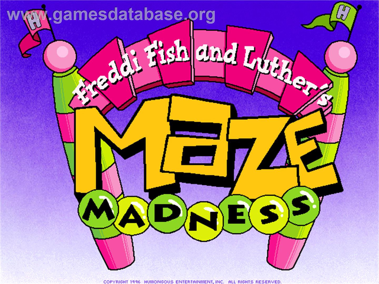 Freddi Fish and Luther's Maze Madness - ScummVM - Artwork - Title Screen