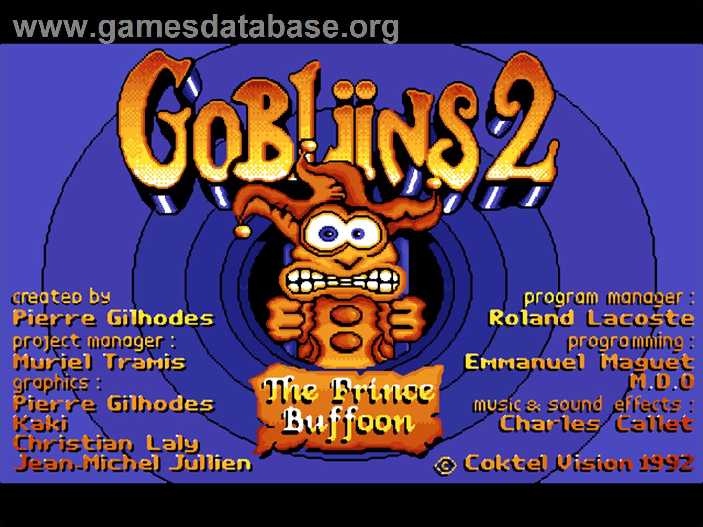 Gobliins 2: The Prince Buffoon - ScummVM - Artwork - Title Screen