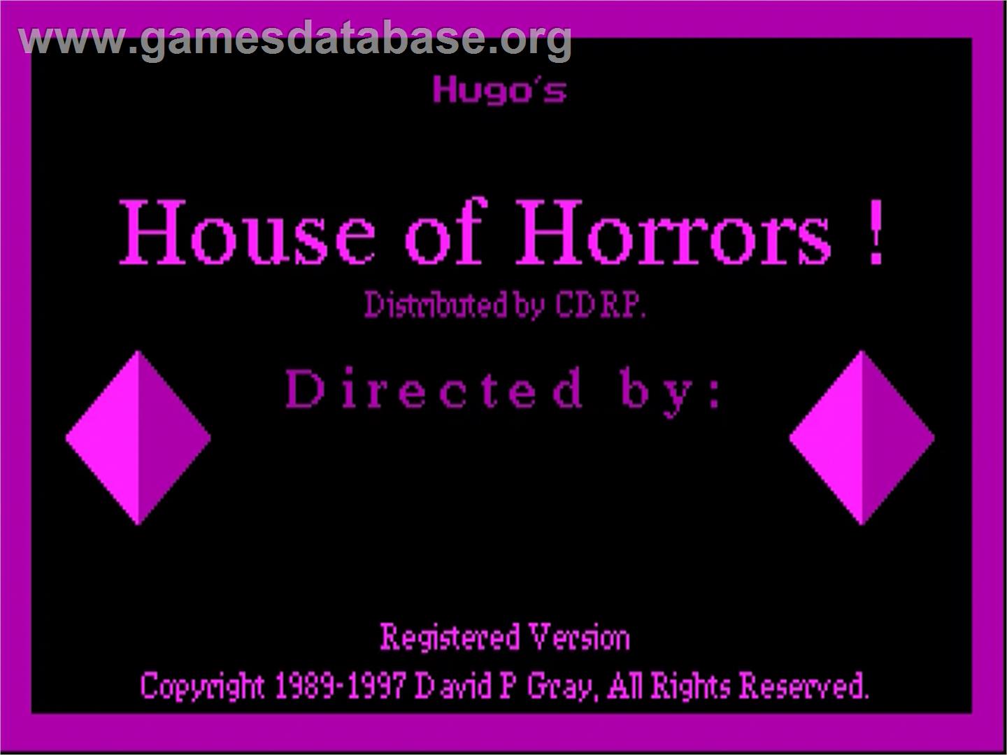 Hugo 1 - Hugo's House Of Horrors - ScummVM - Artwork - Title Screen
