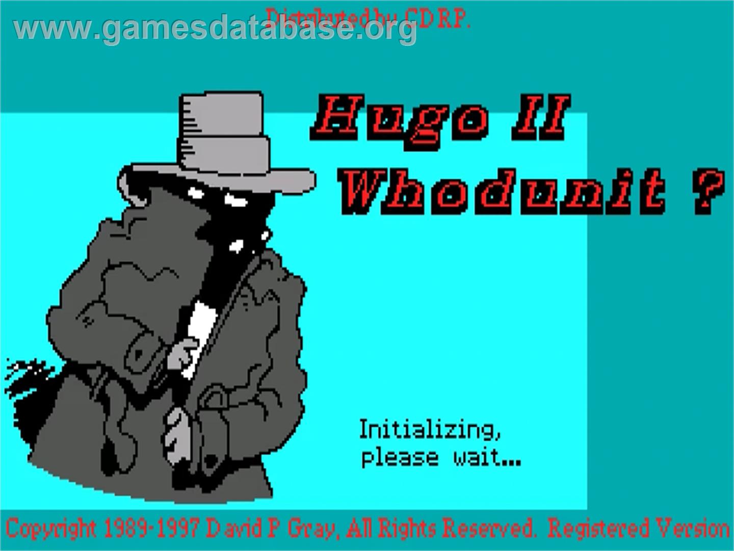 Hugo 2 - Whodunit? - ScummVM - Artwork - Title Screen