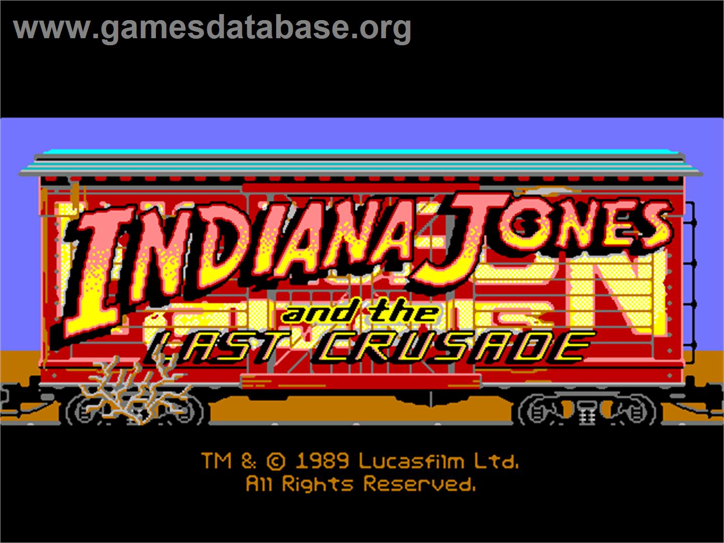Indiana Jones And The Last Crusade - ScummVM - Artwork - Title Screen