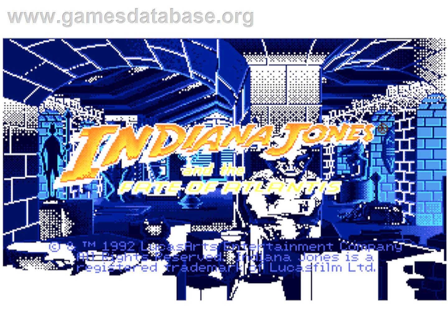Indiana Jones and the Fate of Atlantis - ScummVM - Artwork - Title Screen