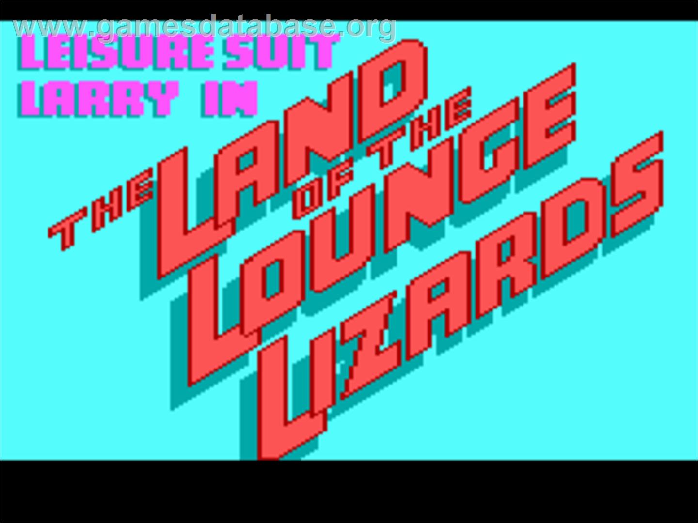Leisure Suit Larry in the Land of the Lounge Lizards - ScummVM - Artwork - Title Screen