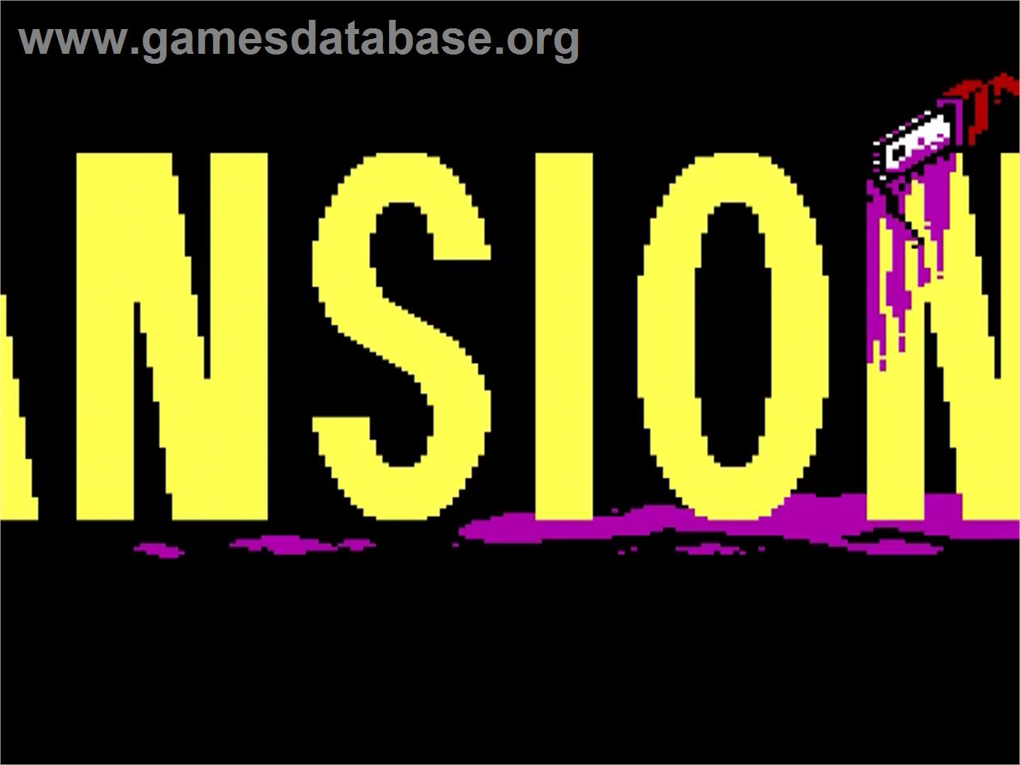 Maniac Mansion - ScummVM - Artwork - Title Screen