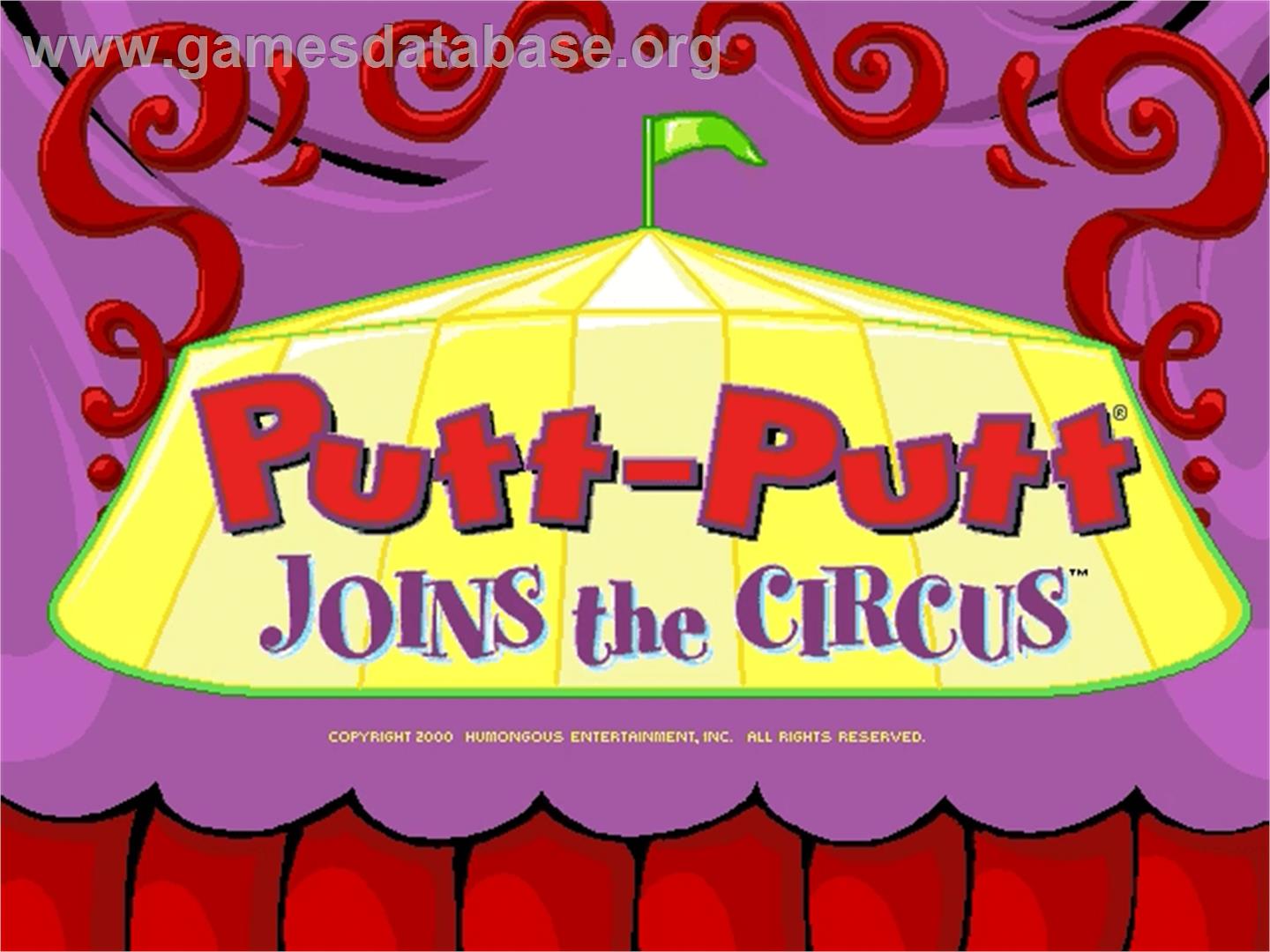 Putt-Putt Joins the Circus - ScummVM - Artwork - Title Screen