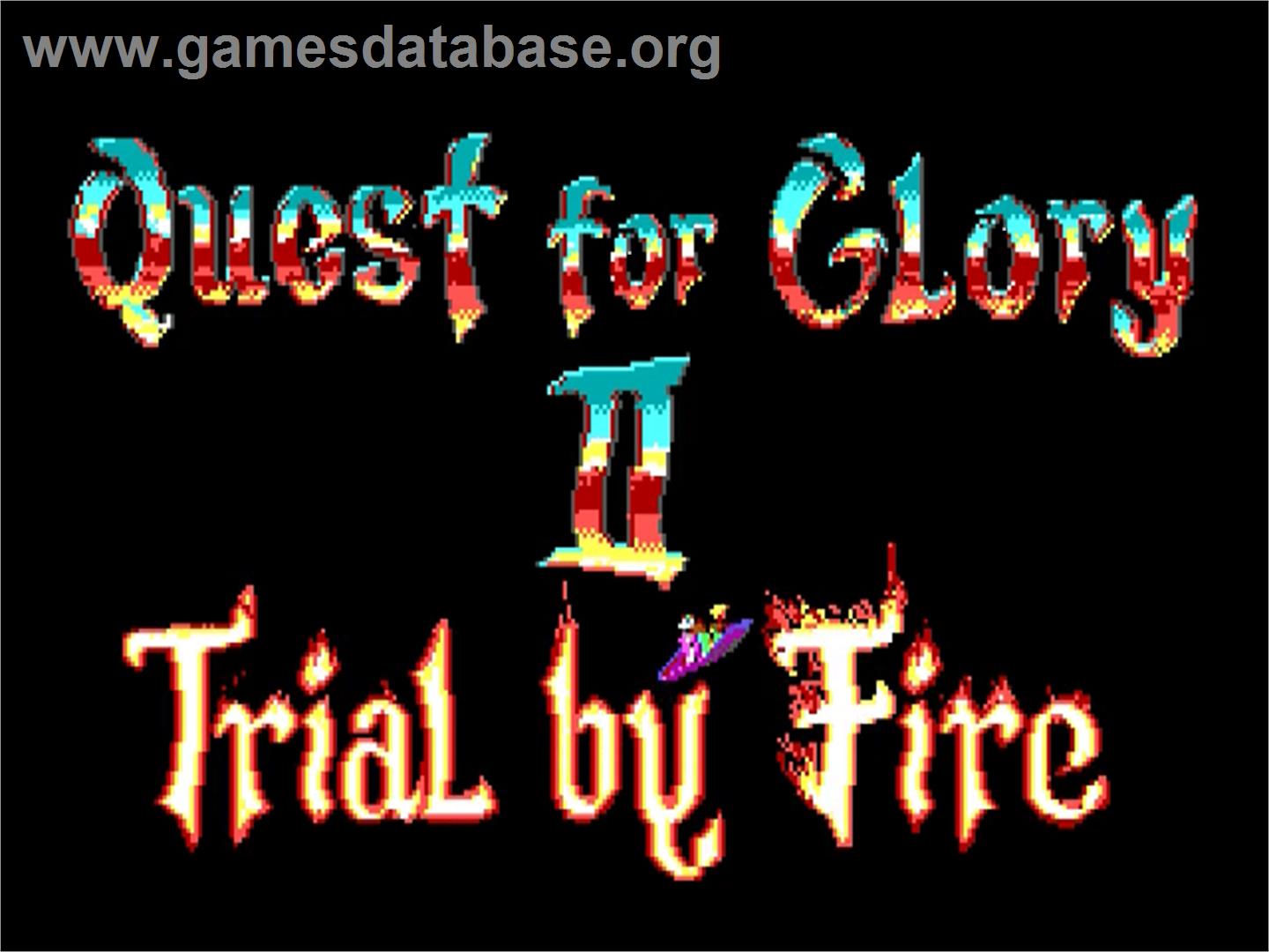 Quest For Glory 2 - Trial By Fire - ScummVM - Artwork - Title Screen