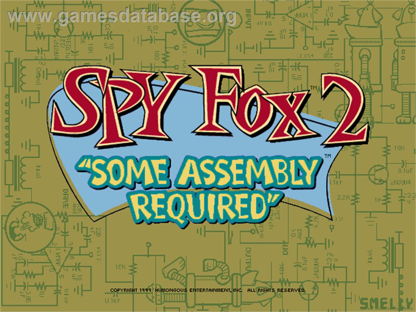 Spy Fox 2 - Some Assembly Required - ScummVM - Artwork - Title Screen