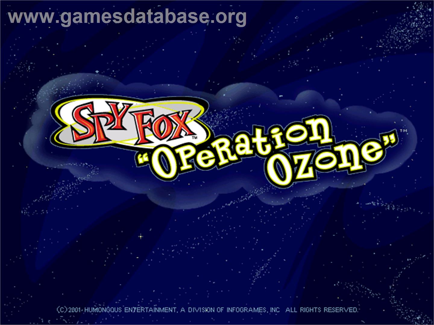 Spy Fox 3 - Operation Ozone - ScummVM - Artwork - Title Screen