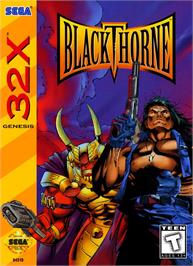 Box cover for Blackthorne on the Sega 32X.