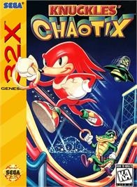 Box cover for Knuckles' Chaotix on the Sega 32X.