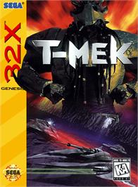 Box cover for T-Mek on the Sega 32X.