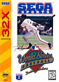 Box cover for World Series Baseball on the Sega 32X.