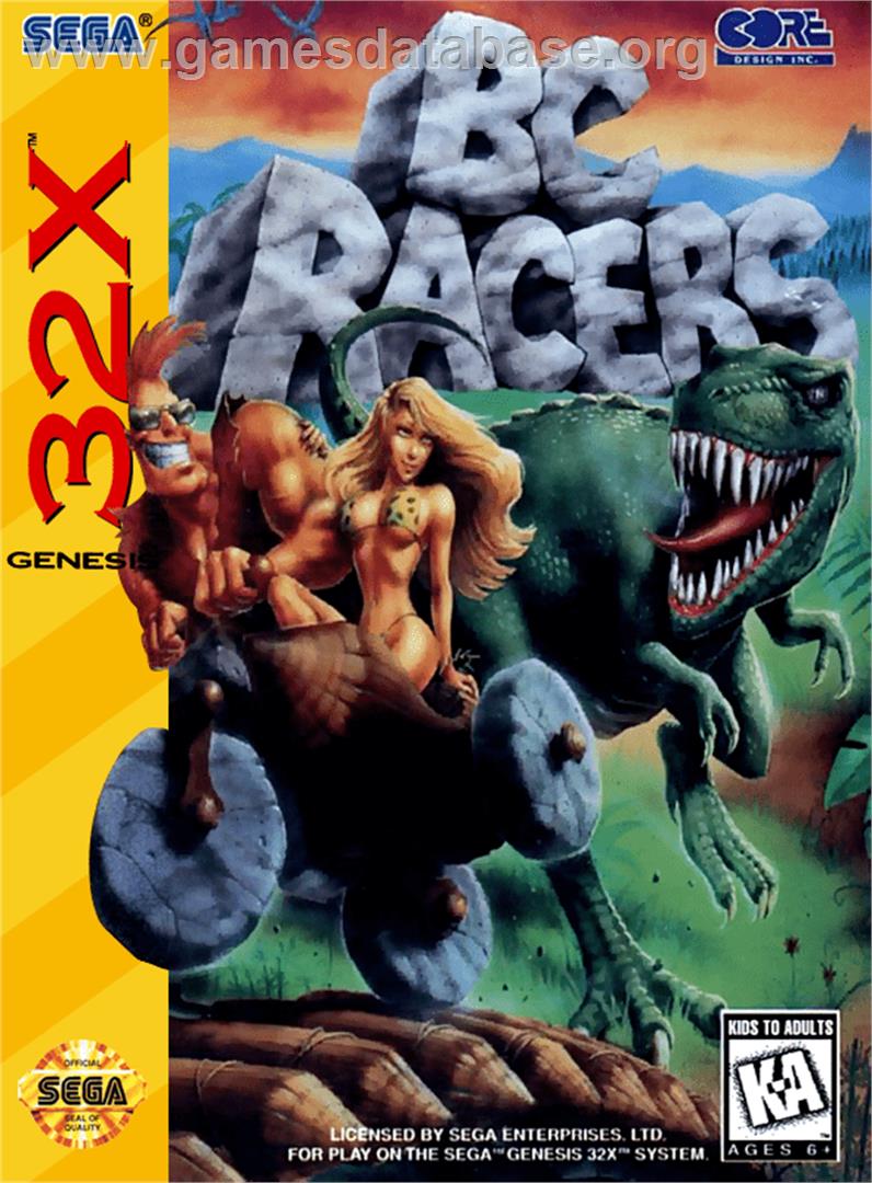 BC Racers - Sega 32X - Artwork - Box
