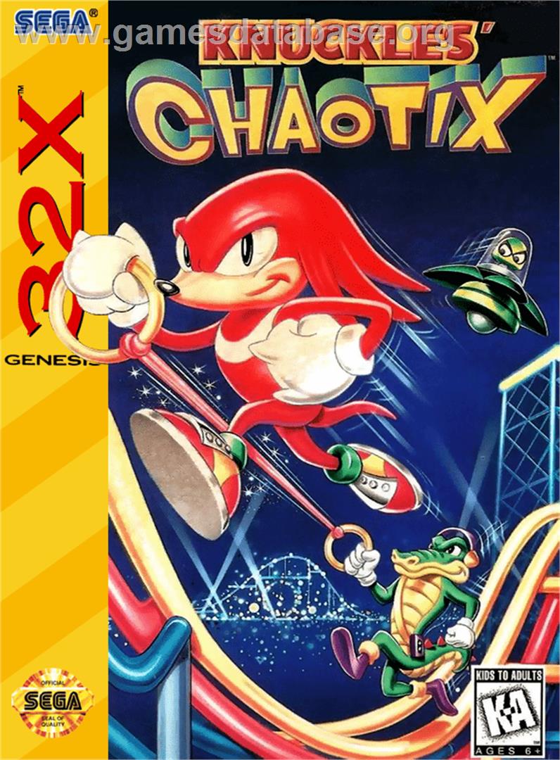 Knuckles' Chaotix - Sega 32X - Artwork - Box