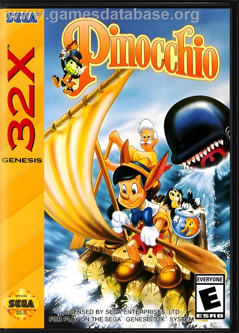 Pinocchio - Sega 32X - Artwork - Box