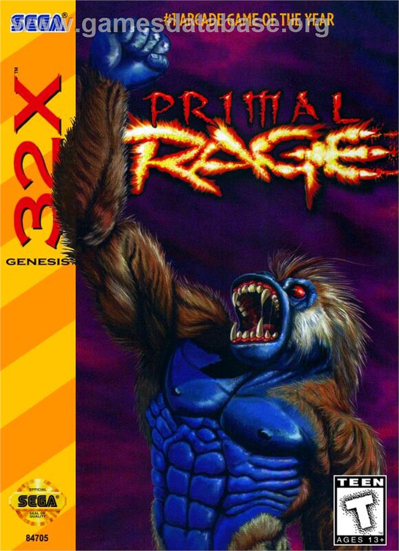 Primal Rage - Sega 32X - Artwork - Box