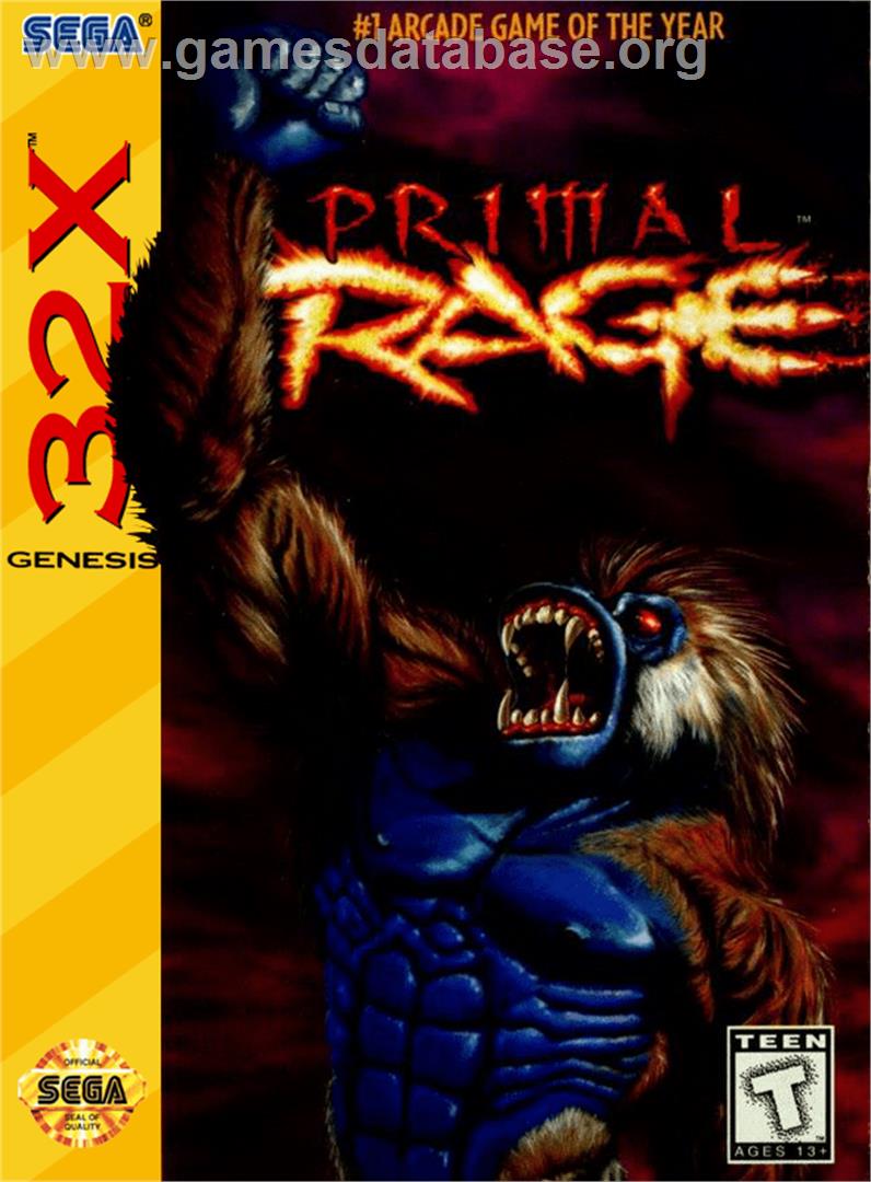 Primal Rage - Sega 32X - Artwork - Box