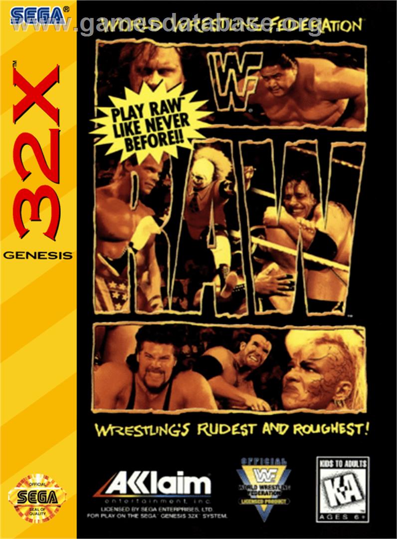 WWF Raw - Sega 32X - Artwork - Box