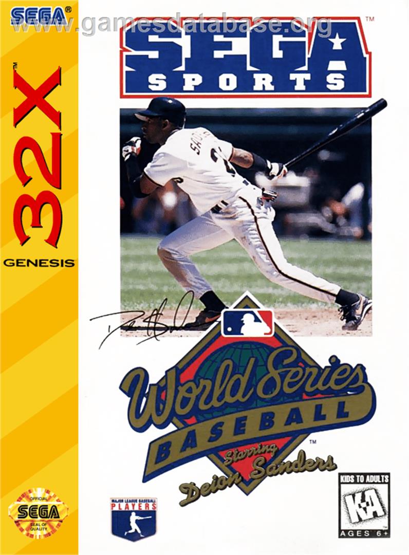 World Series Baseball starring Deion Sanders - Sega 32X - Artwork - Box