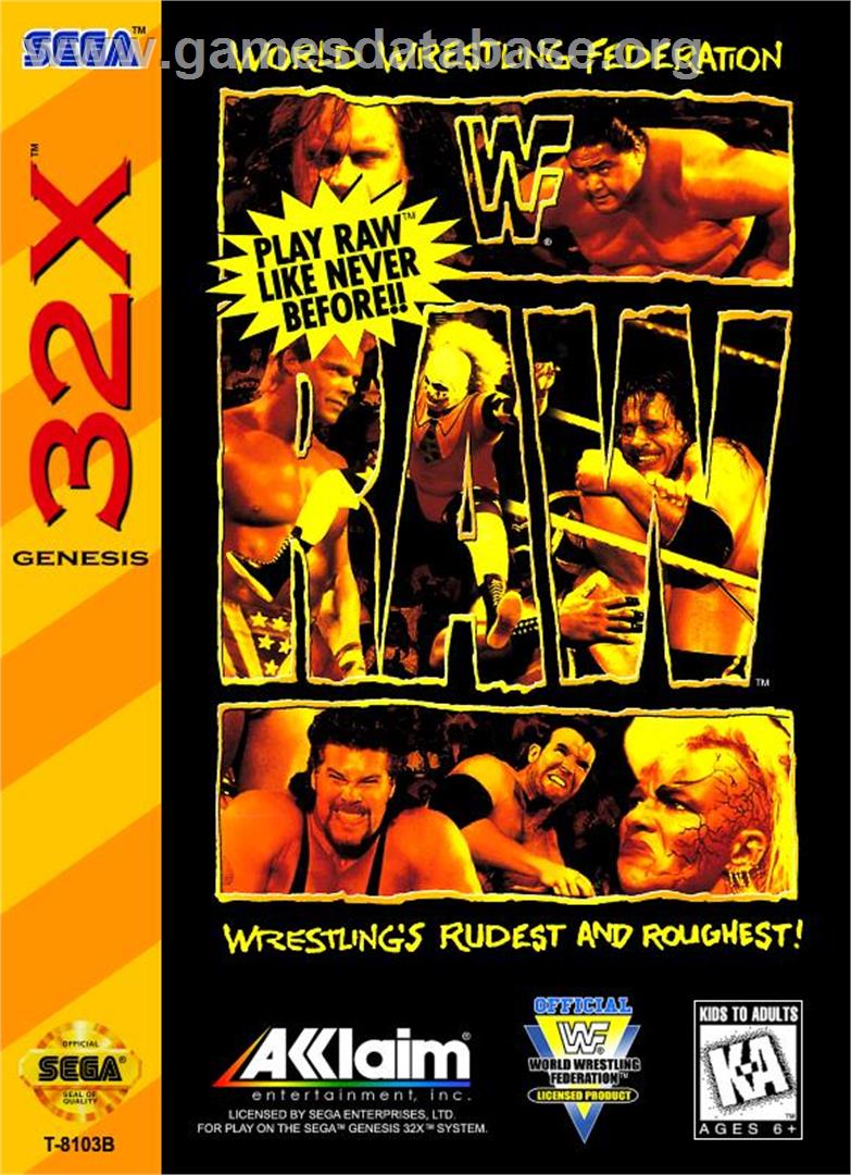 Wwf Raw - Sega 32X - Artwork - Box