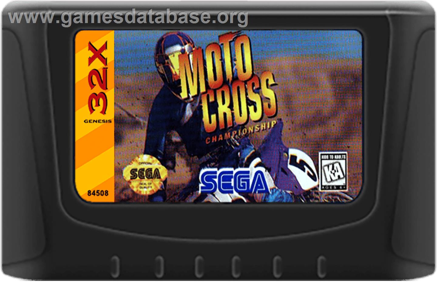 Motocross Championship - Sega 32X - Artwork - Cartridge