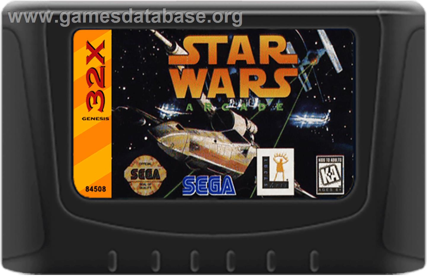 Star Wars Arcade - Sega 32X - Artwork - Cartridge