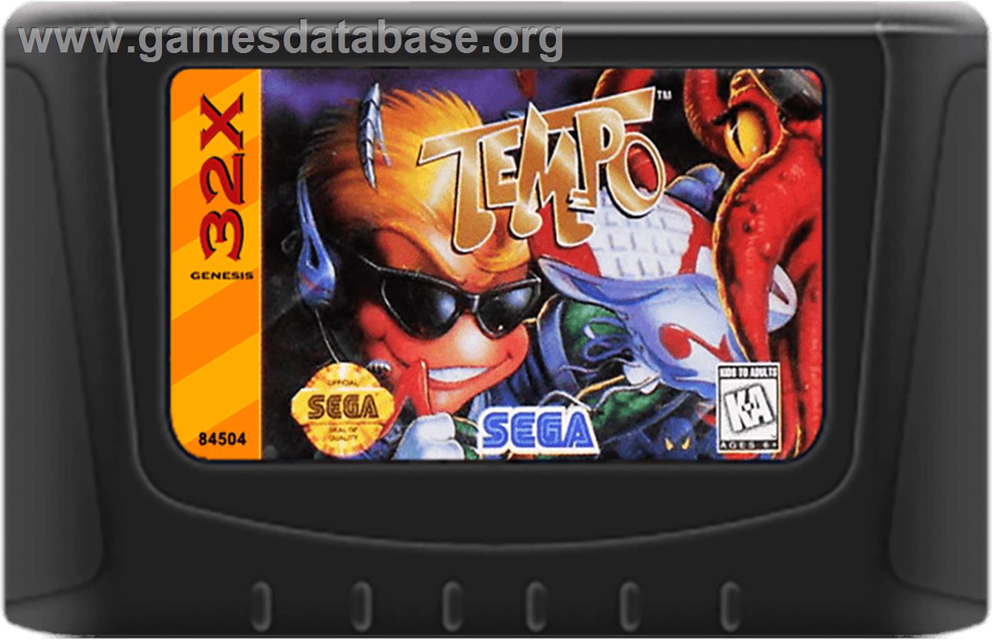 Tempo - Sega 32X - Artwork - Cartridge