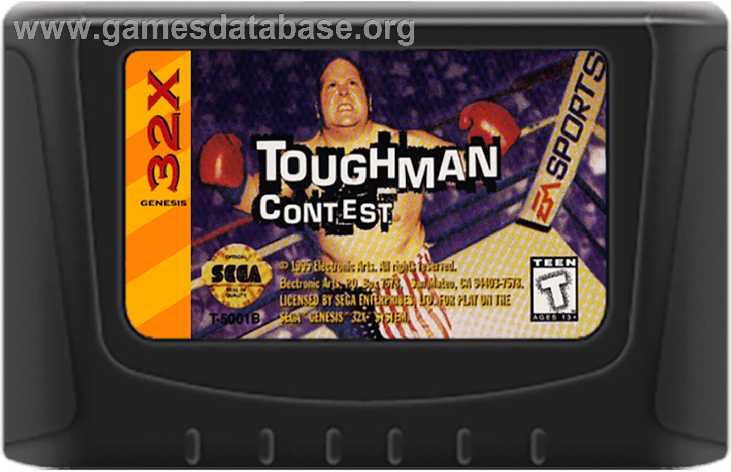 Toughman Contest - Sega 32X - Artwork - Cartridge